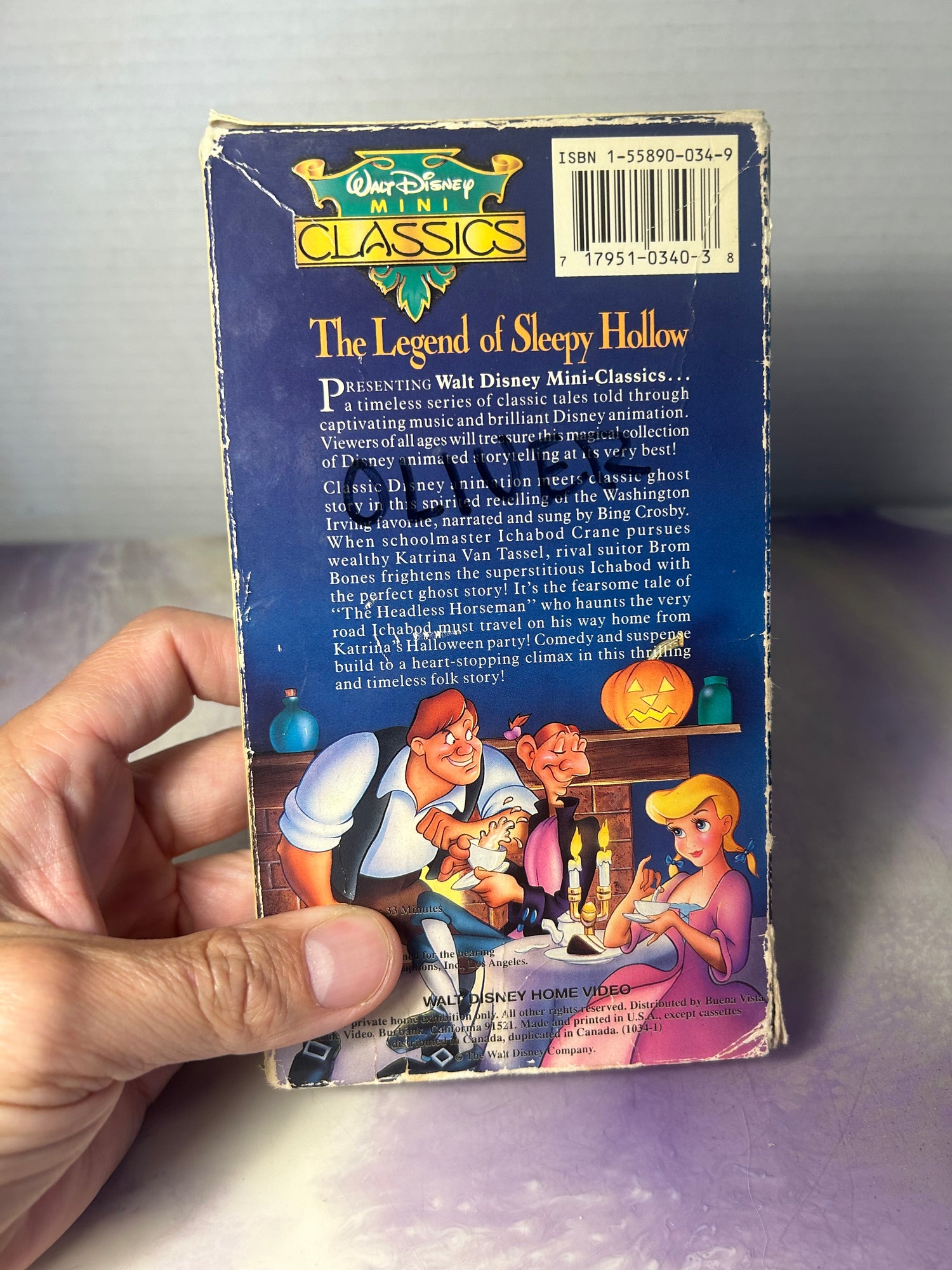 Walt Disney Home Video VHS Mini Classics Legend Of Sleepy Hollow Carto –  CPJCollectibles
